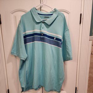 EUC Lot of 3 Izod Advantage Performance Sport  Polo Shirt 4XL Multi-color Preppy